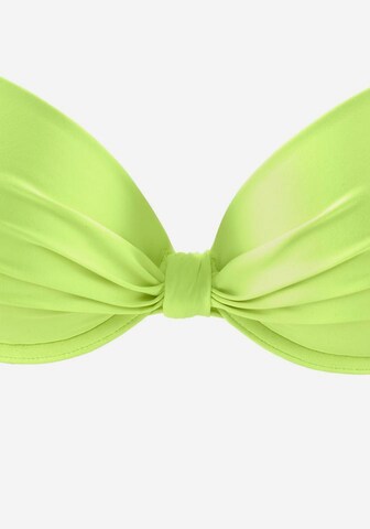 Push-up Top per bikini 'Spain' di s.Oliver in verde