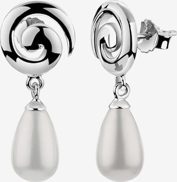 Nenalina Earrings in Silver: front