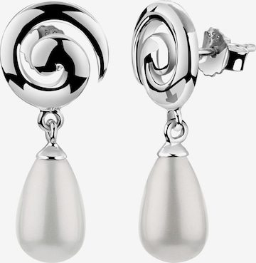 Boucles d'oreilles Nenalina en argent : devant