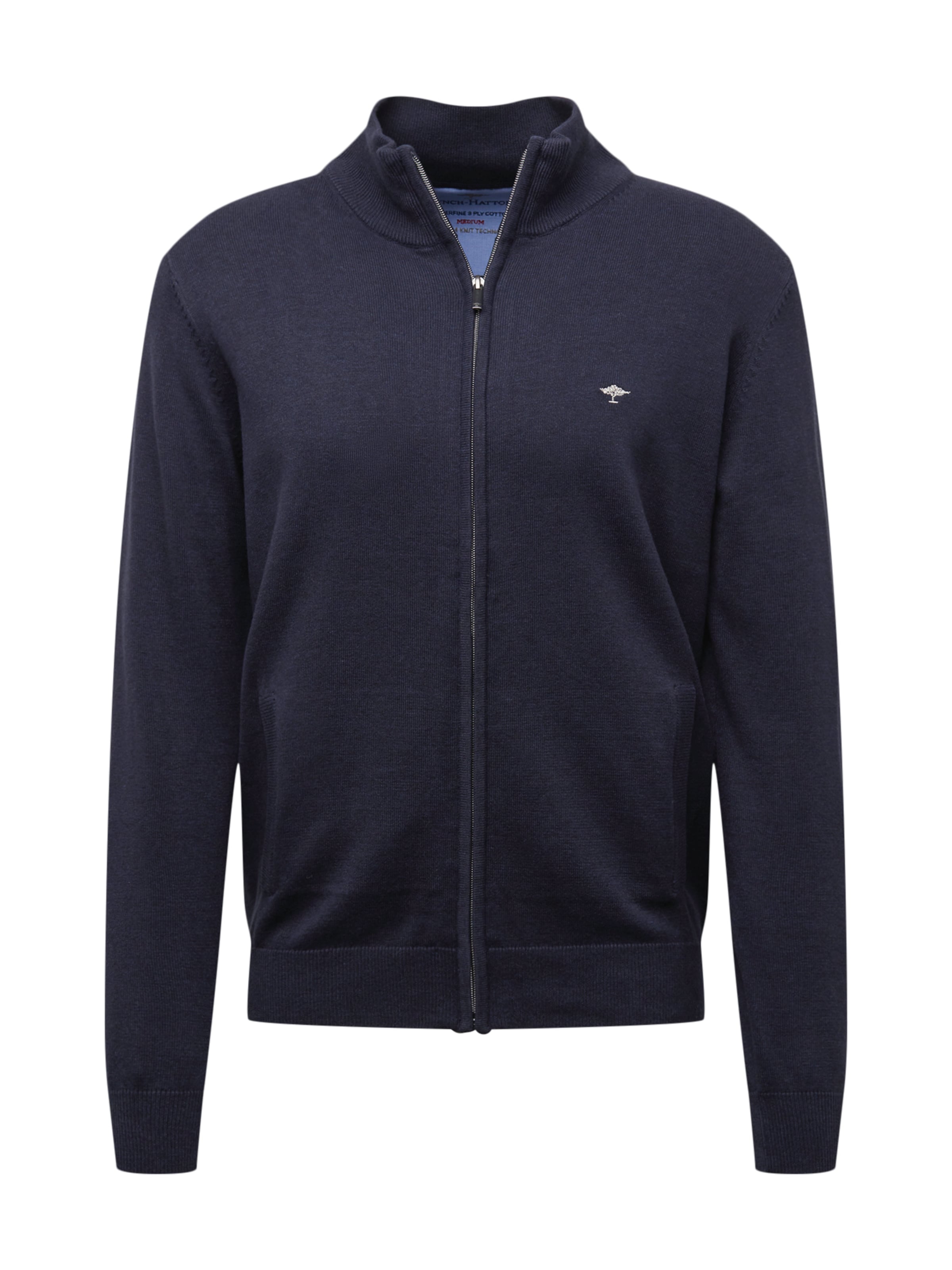 FYNCH-HATTON Regular fit Πλεκτή ζακέτα σε μπλε: μπροστά