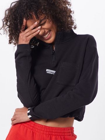 ADIDAS ORIGINALS Sweatshirt in Schwarz: Vorderseite