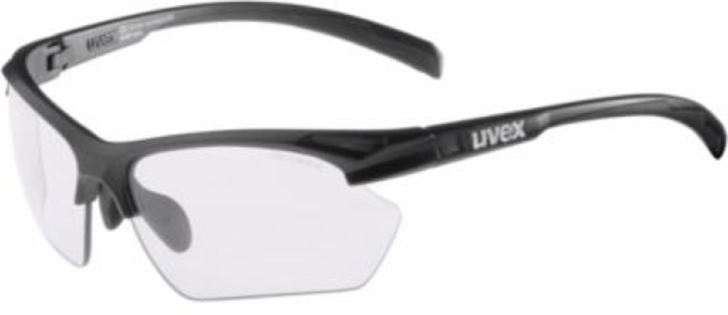 UVEX Sportstyle Fahrradbrille in Schwarz: Vorderseite