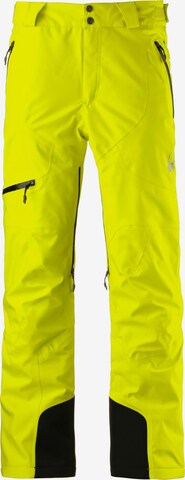 Spyder Outdoor Pants 'Propulsion' in Yellow: front