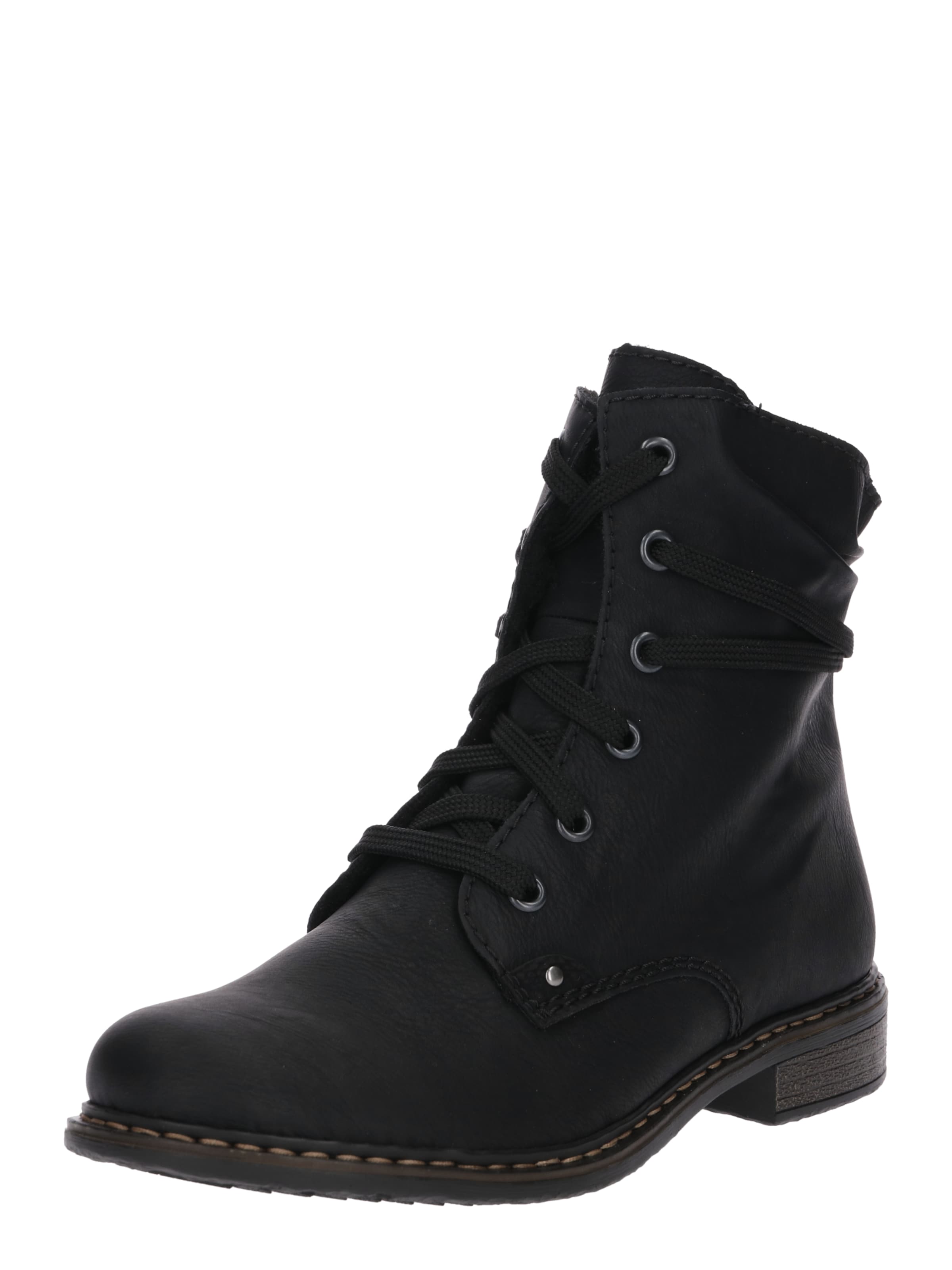 Bottines à lacets Rieker en noir : devant
