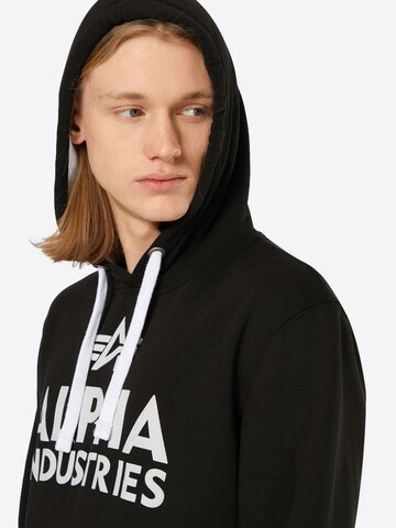 ALPHA INDUSTRIES Sweatshirt i svart