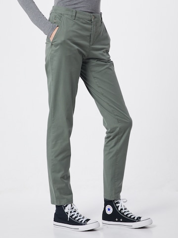 ESPRIT Chino nadrág - zöld: elől