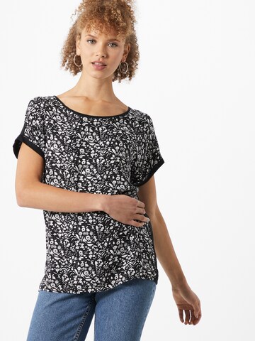 ESPRIT Shirt 'AOP AW TEE' in Schwarz: Vorderseite