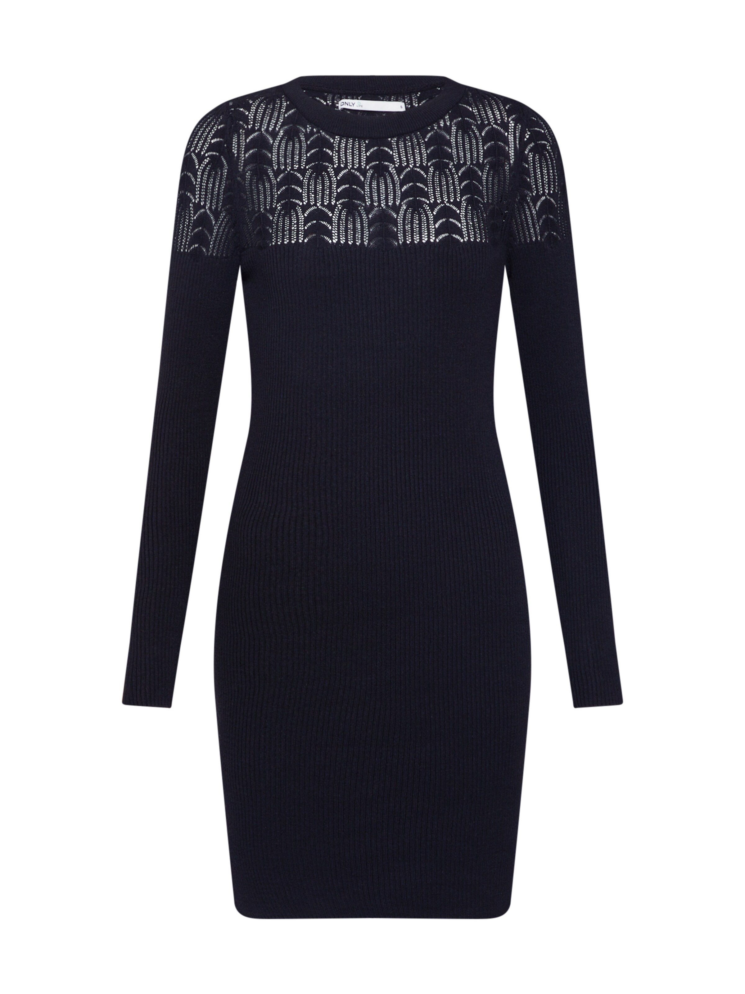 ONLY - Gebreide jurk 'CANAN' in de kleur Zwart