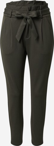 VERO MODA Pleat-Front Pants 'VMEVA' in Green: front