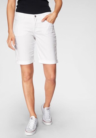 MAC Slimfit Jeans in Wit: voorkant