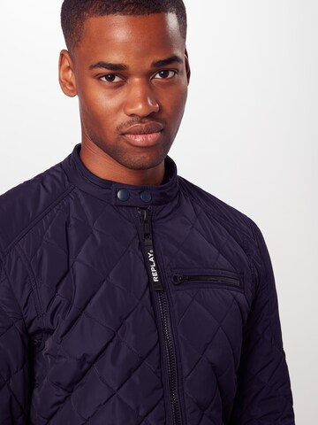 REPLAY Regular Fit Jacke in Blau