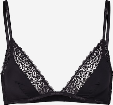 Calvin Klein Underwear Triangle Bra in Black: front