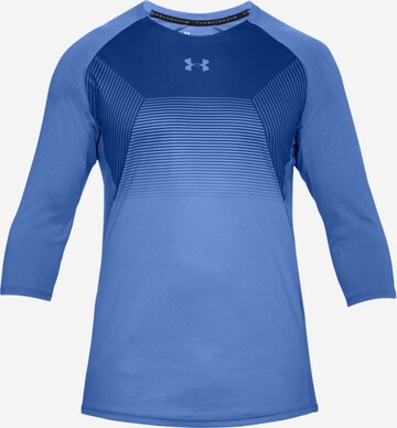 UNDER ARMOUR Functioneel shirt 'Threadborne' in Blauw: voorkant