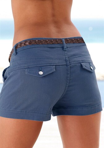 LASCANA Regular Hotpants in Blau