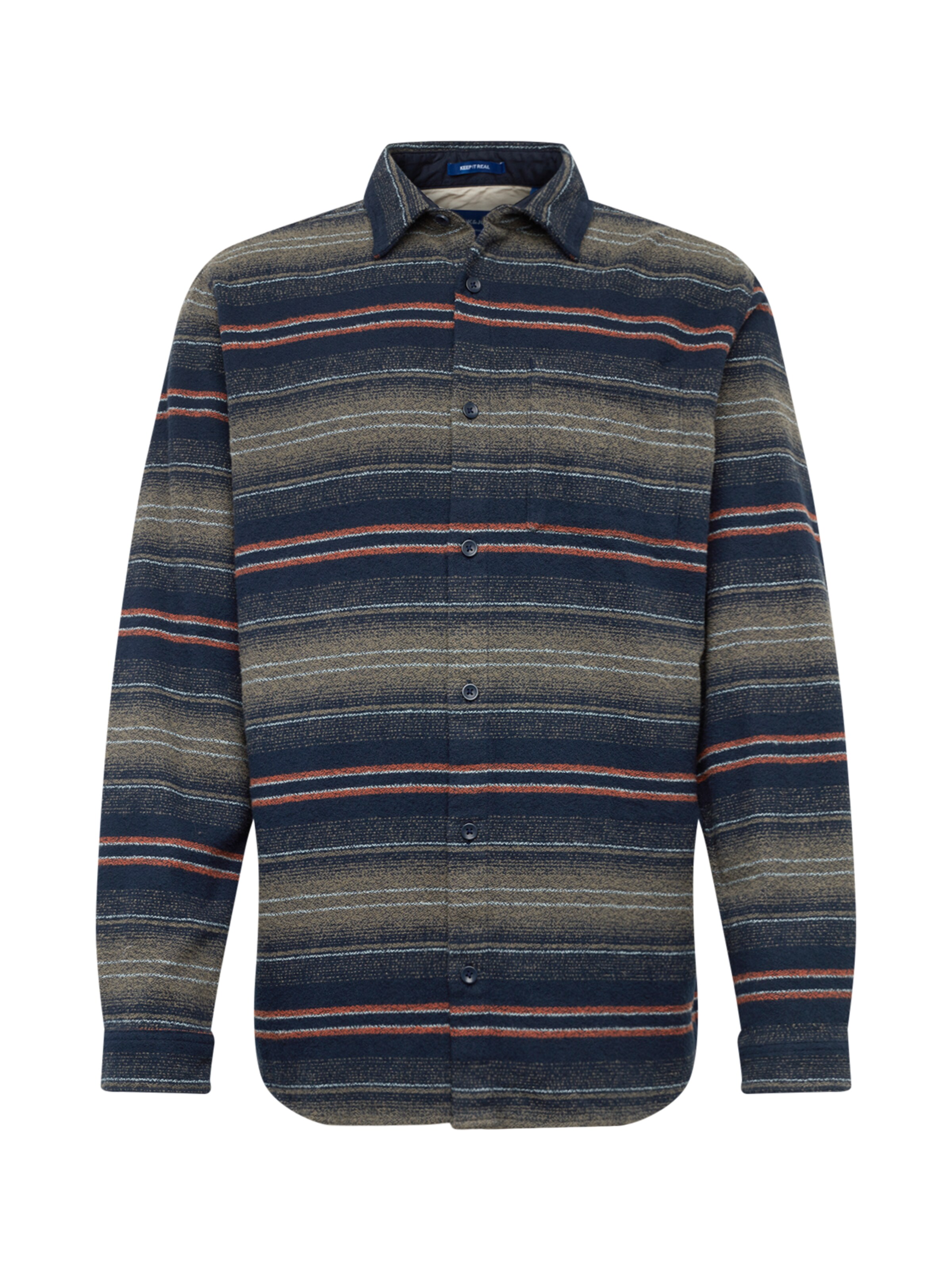 JACK & JONES - Overhemd 'CHILL' in de kleur Navy