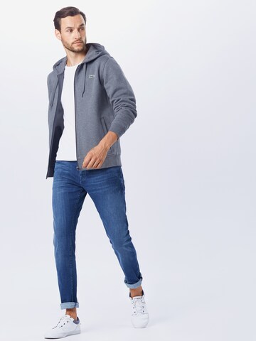 LACOSTE Regular Fit Sweatjacke in Grau