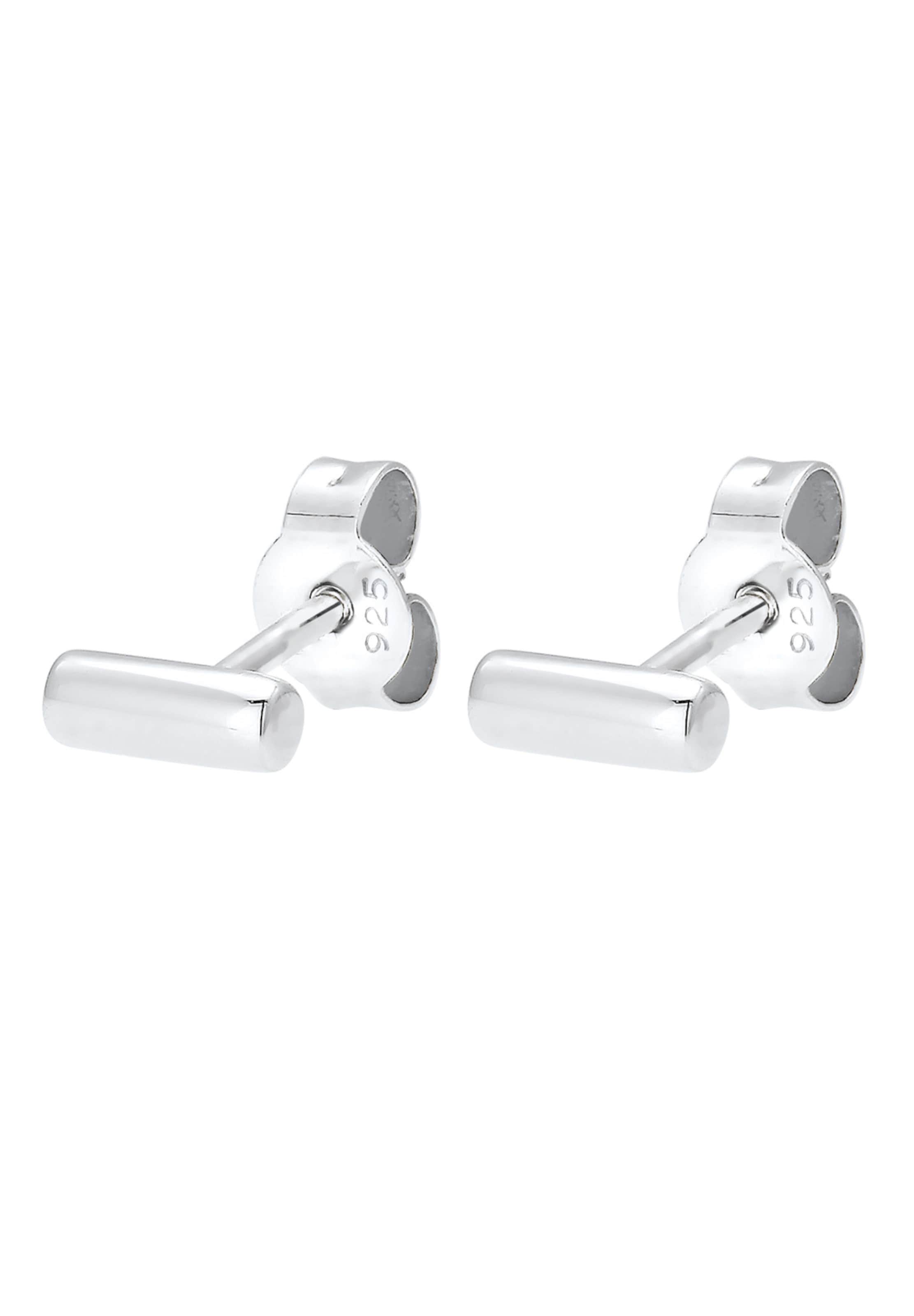 ELLI Earrings 'Geo' in Silver: front