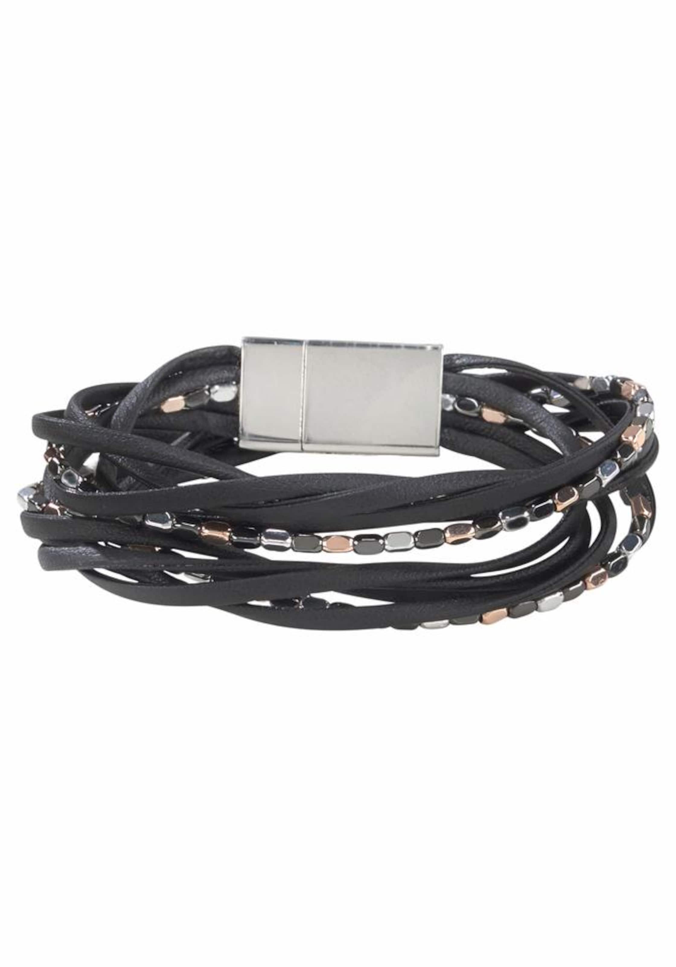 J. Jayz Armband in Schwarz: Vorderseite