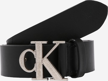 Cintura 'CKJ MONO HARDWARE 35MM' di Calvin Klein Jeans in nero: frontale