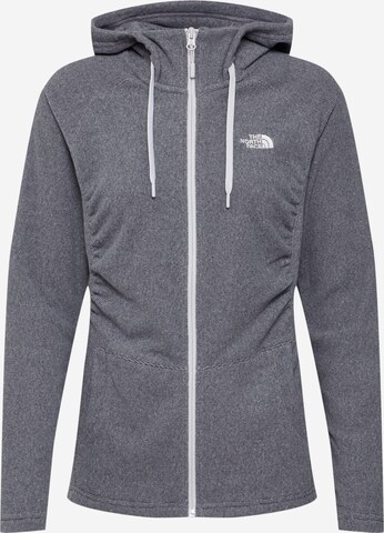 Veste en polaire fonctionnelle 'Mezzaluna' THE NORTH FACE en gris : devant