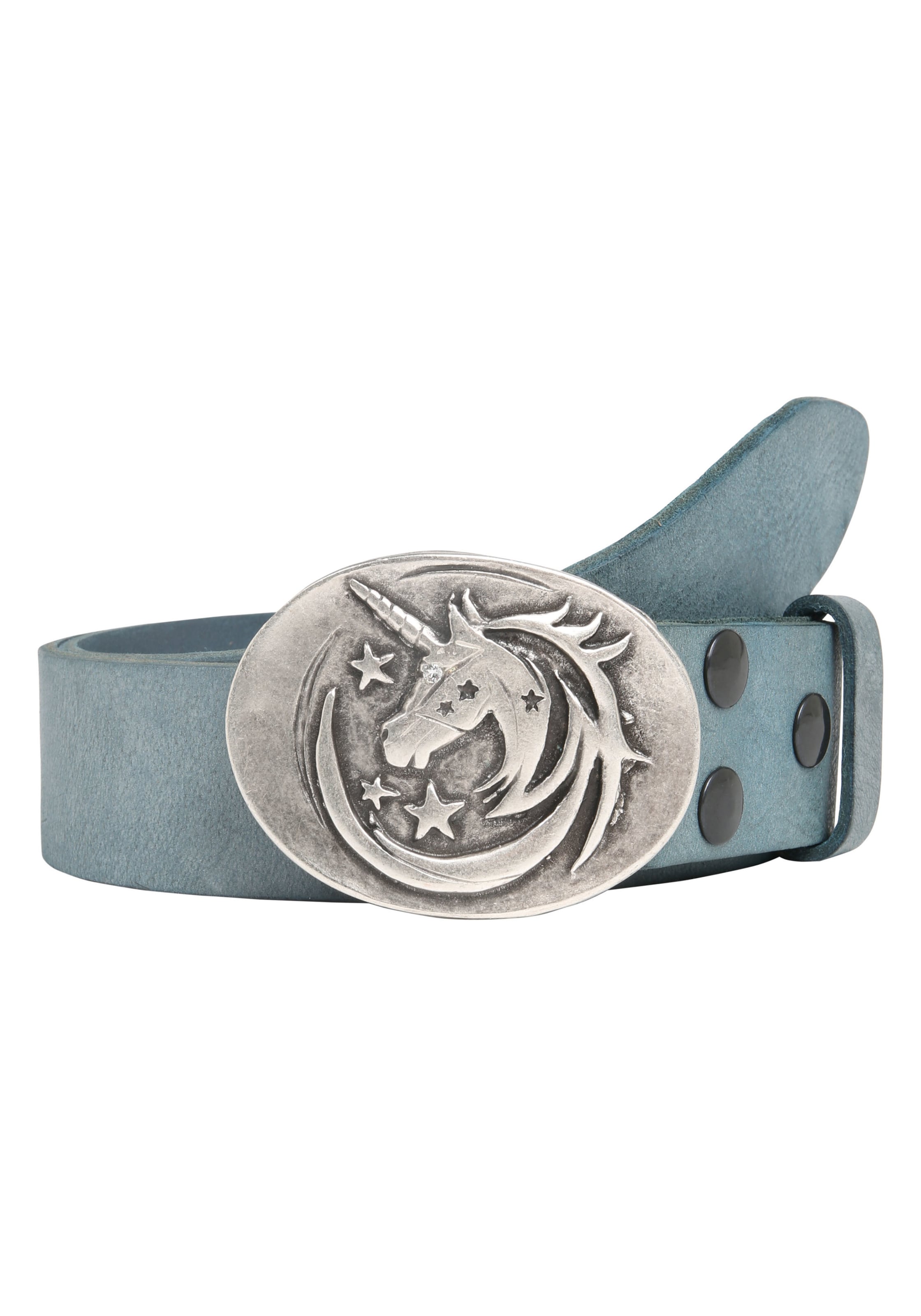 RETTUNGSRING by showroom 019° Belt in Blue: front