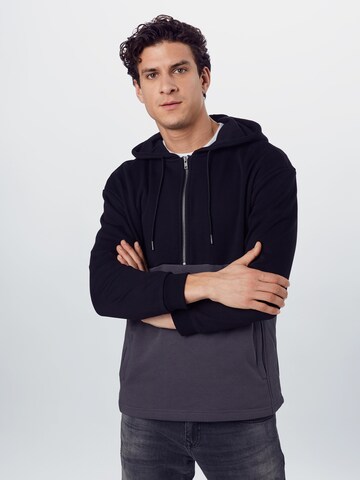 Urban Classics Regular fit Sweatshirt in Black: front