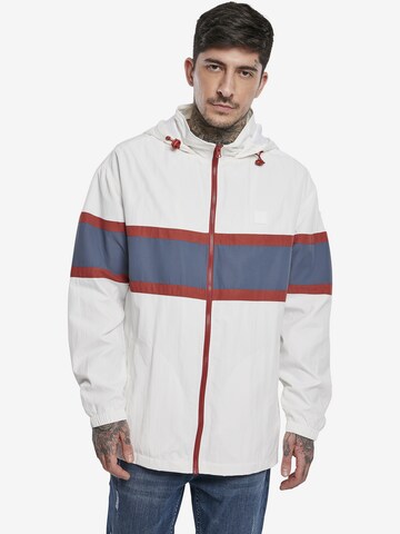 Urban Classics Regular fit Between-season jacket in White: front