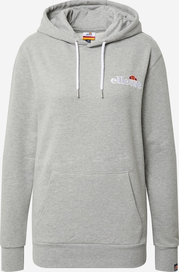 ELLESSE Sweatshirt 'Noreo' in mottled grey / Lobster / Ruby red / White, Item view