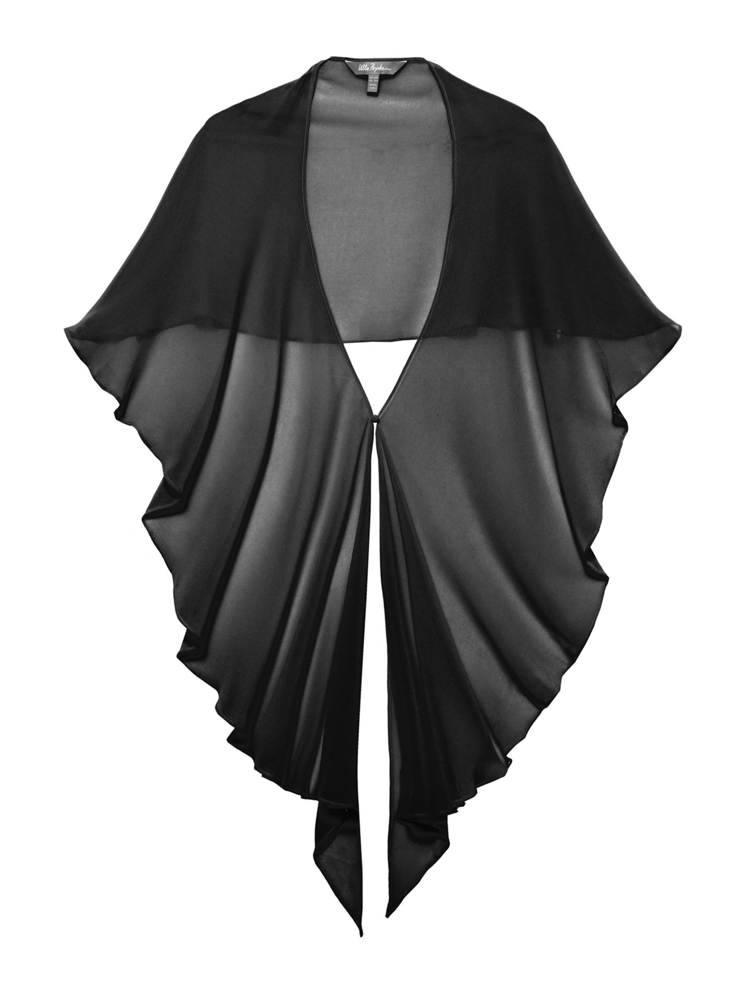 Ulla Popken - Gebreid vest in de kleur Zwart