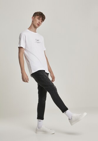 Mister Tee Shirt in Wit: voorkant