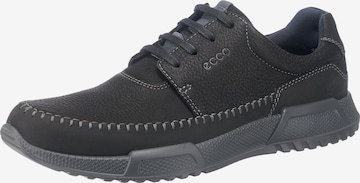 ECCO Athletic Lace-Up Shoes 'Luca' in Black: front