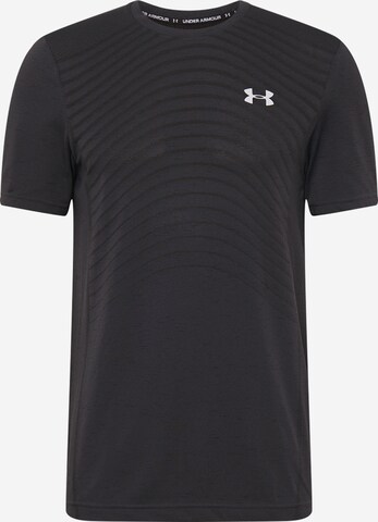 T-Shirt fonctionnel UNDER ARMOUR en noir : devant