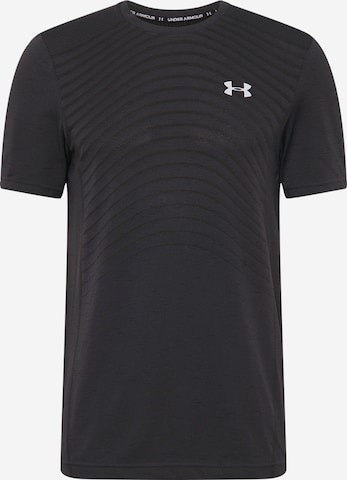 UNDER ARMOUR Regular fit Functioneel shirt in Zwart: voorkant