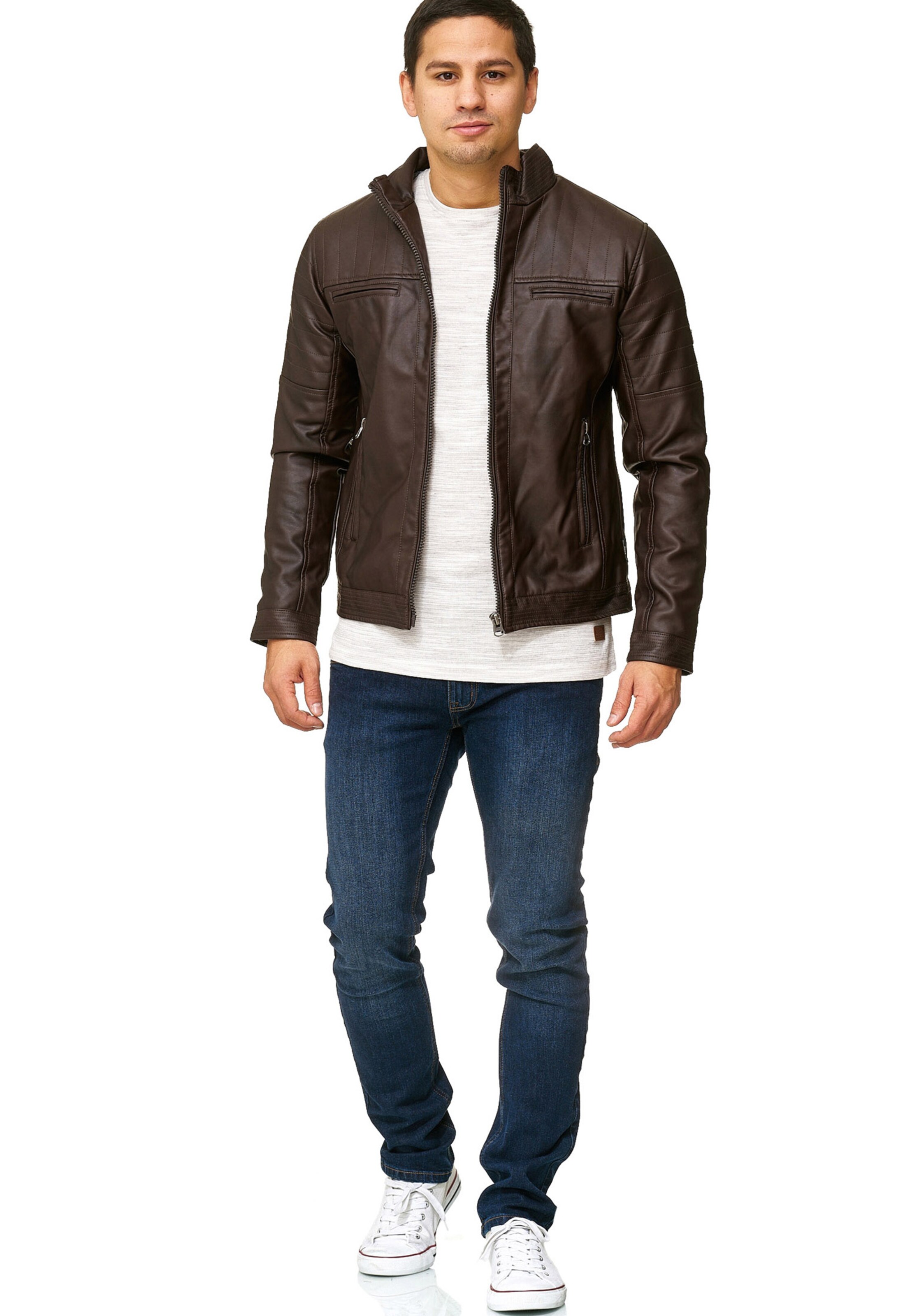 INDICODE JEANS Tussenjas 'Brook' in Bruin