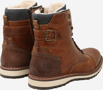 BULLBOXER Lace-Up Boots in Brown