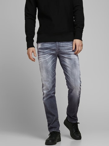 Regular Jean JACK & JONES en gris : devant