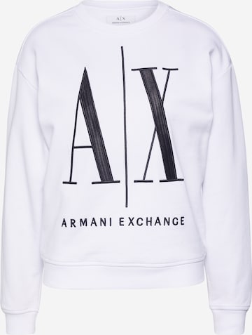 ARMANI EXCHANGESweater majica '8NYM02' - bijela boja: prednji dio