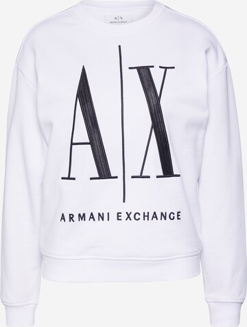 ARMANI EXCHANGE Sweatshirt '8NYM02' in White: front