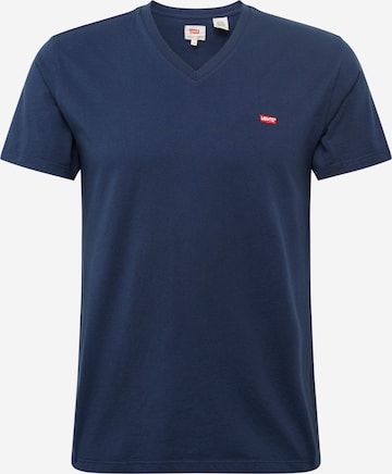 LEVI'S - Camiseta 'ORIGINAL HM VNECK BLUES' en azul: frente
