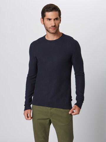 ESPRIT Sweater 'Honeycomb' in Blue