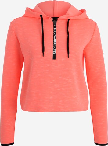 Superdry Athletic Sweatshirt 'Sports' in Orange: front