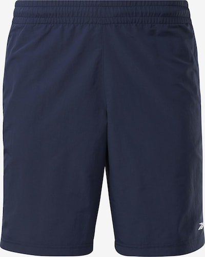 Reebok Pantalon de sport en bleu nuit, Vue avec produit