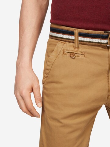 INDICODE JEANSregular Chino hlače 'Royce' - smeđa boja