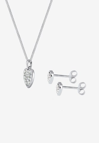 ELLI Jewelry Set 'Herz' in Silver