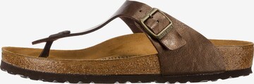 BIRKENSTOCK - Chinelos de dedo 'Gizeh' em castanho