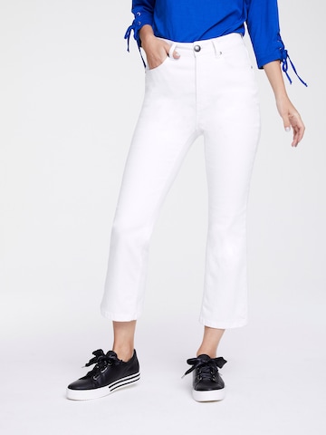 heine Bootcut Jeans 'Amirela' in Wit: voorkant