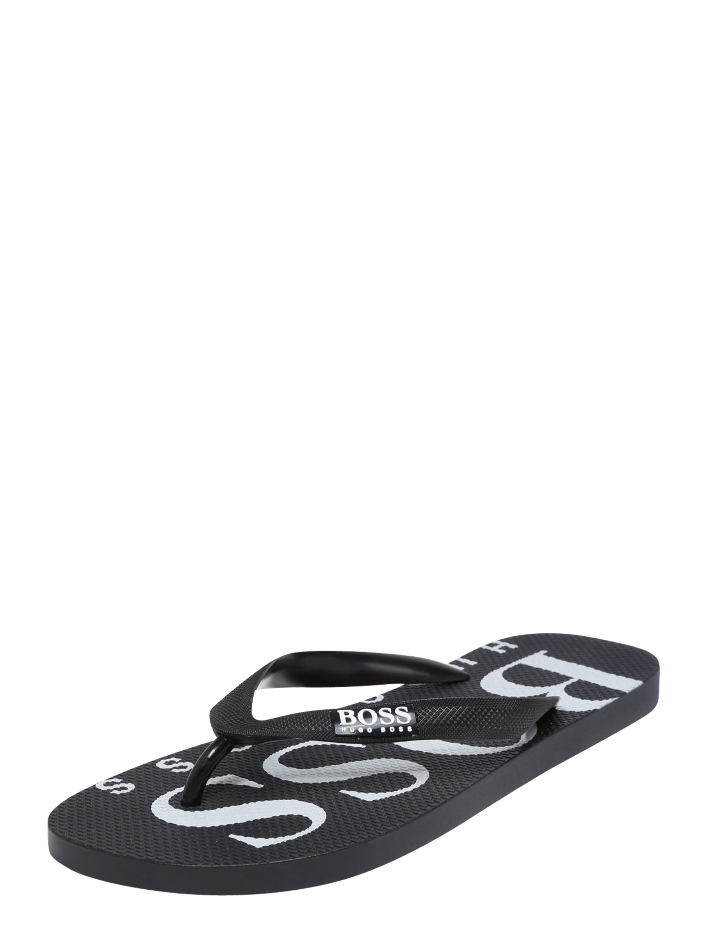 BOSS - Teenslippers 'Wave_Thng_digital' in de kleur Navy