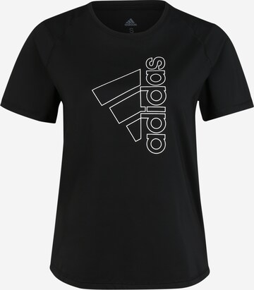 T-shirt fonctionnel ADIDAS SPORTSWEAR en noir : devant