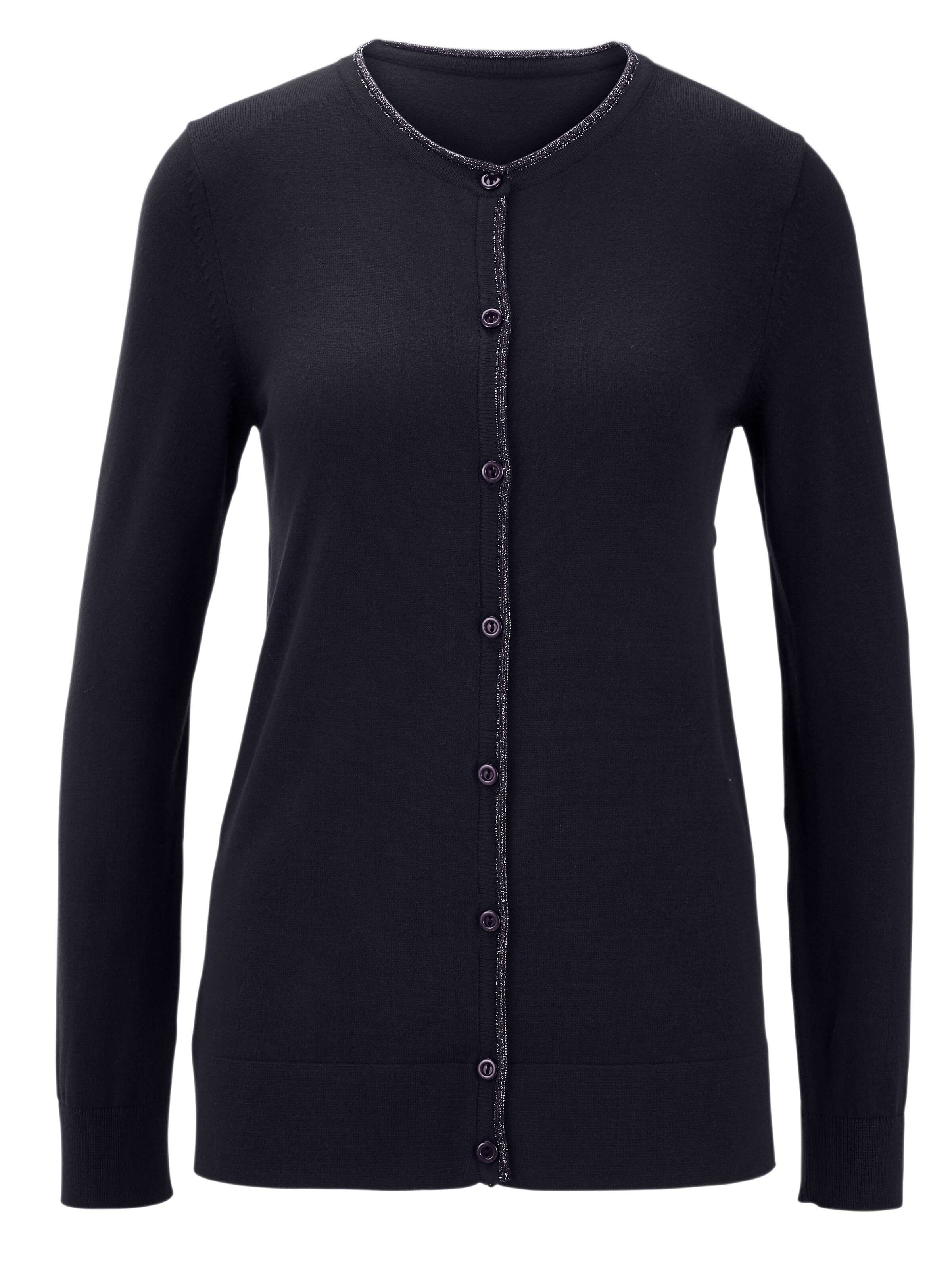 heine - Gebreid vest in de kleur Donkerblauw