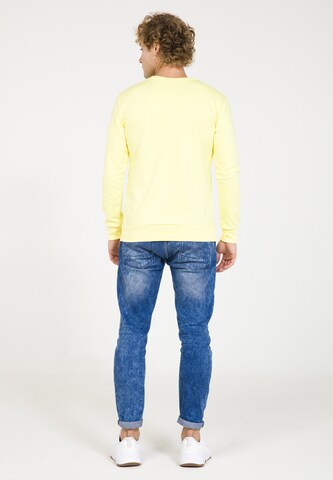 Sweat-shirt PLUS EIGHTEEN en jaune